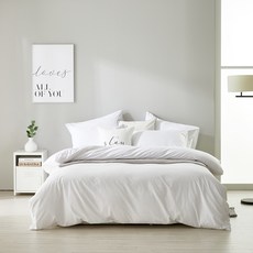 飯店嚴選舒適被套80支柔棉被套+枕套組