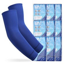 THENAEUN 3D立體冰涼袖套10入, 藍色