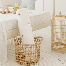 MerryTwoTwo 純棉線條絎縫嬰兒身體枕, 小熊與兔子