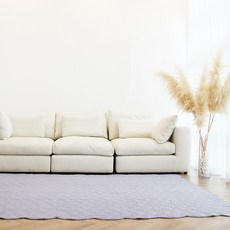 LEENDECO 高密度極光水洗家庭用鋪毯地毯, 04 灰色