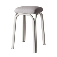 비올레따젬마 컬러풀 플라스틱 보조 스툴 29 x 33 x 48 cm, 베이지 소프트, 1개