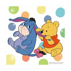 DIY迪士尼圖案著色畫 20*20cm, 小熊維尼和艾爾, 1個