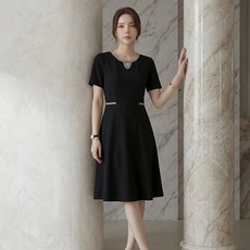 ATTERLIC Lewanze 釘珠開衩大尺碼連身裙 11746