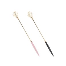 Bogen Almande金色迷你打蛋器 2件組, 黑色 粉色, 1套