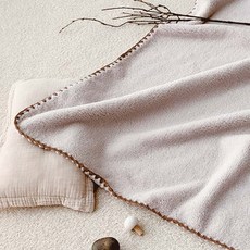 Malolotte 兒童用Mellow Velboa極細纖維毛毯, 米色