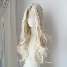 Bellesuve 無瀏海波浪長髮整頂假髮 DM422 60cm, 漂色, 1個