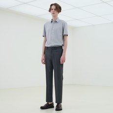 Mind Bridge 男款錐形鬆緊帶休閒西裝褲 MXPT3103