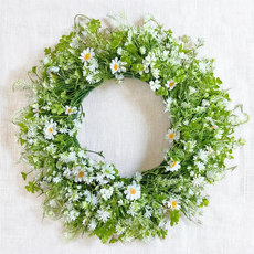 Treova 雛菊花環吊飾 窗戶裝飾 Style C Large ring 45cm, 混合色