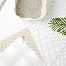 스튜디오얼라이브 고양이 일루샌드 화장실 매트 라벨 없음, 화이트, 1개