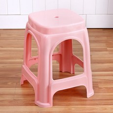보조 간이 플라스틱 의자 2p, 핑크