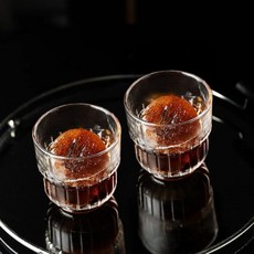 達帕郎 可堆疊飯店餐廳矮玻璃杯 2入 HJ0376, 透明, 1個