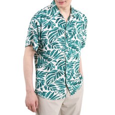 남성용 하와이안 반팔 꽃 셔츠 YXCC124