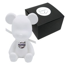 라띠크제이 엠블럼베어 차량용 방향제 볼보 화이트 + 가든스위피 5ml 리필 세트, 1개