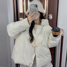 피어니스트 여성용 포유 후드 숏패딩 점퍼