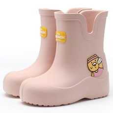 KAKAO FRIENDS 春植健身小白兒童雨鞋 可愛時尚設計, 230mm, 粉色