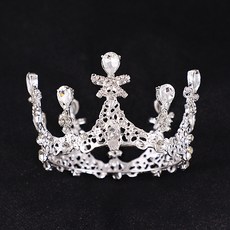 Estella 自助婚紗 H287 水晶緞帶小皇冠 EST217, 銀色, 1個