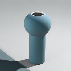 彩色圓形擺飾花瓶, 藍色