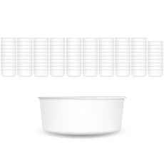 DAEHAN WELLBEING 紙圓形容器 380ml, 100個, 1set