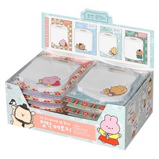 Joseonmunbanggu 朝鮮純德便利貼 4款 x 5入組, 混合色, 1套