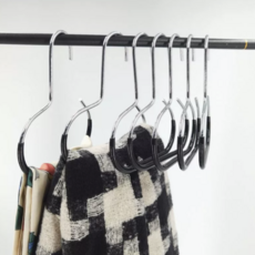 多用途防滑領帶帽子掛架, 8個, 黑色