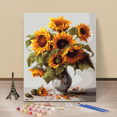 썸즈마인 向日葵繪畫DIY套組 40 x 50 cm, 1套, 向日葵1