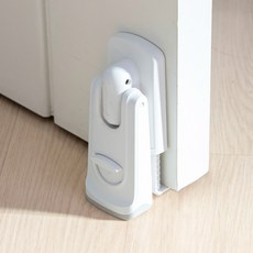 aguard 免鑽孔下置型門擋, 白色, 1個