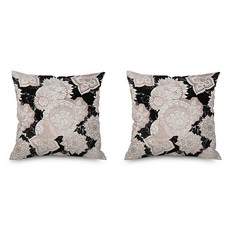 북유럽 미니멀 핑크톤 대리석 쿠션 커버 2p