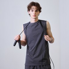BASIC HOUSE 男款 Sorona 圓領無袖T恤