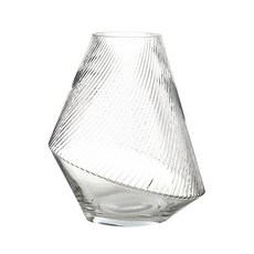 Samho Glass 梳紋錐形玻璃花瓶, 單一顏色(SH17031)