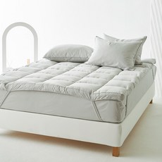 La Pomme Attique 純棉鬆緊帶床墊, 斜紋石薄荷綠