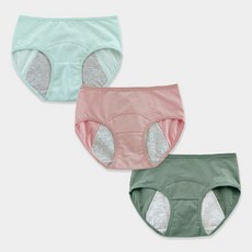 Juniday 馬卡龍色安心學生內褲3件組