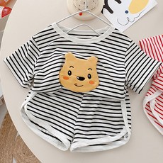 JOYMULTI 童款小熊短袖衣褲套裝