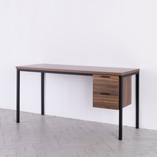 리바트 조인 1200 서랍형 책상 방문설치, 월넛