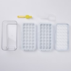 하우심플 시즌2 스택푸쉬 얼음트레이 2단 세트, 화이트, 1세트