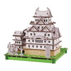 PUSU PUSU Hacomo 3D系列療癒系紙模型, 1組, 日本姬路城, 150片