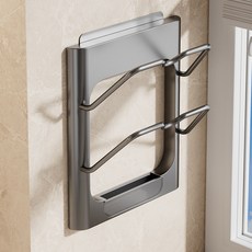 Macojay 免鑽孔鍋蓋架, 深灰色, 1個