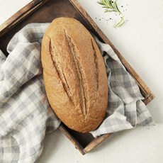 브로드카세 발효종 저당 순수 호밀통밀빵, 380g, 1개, 1개입