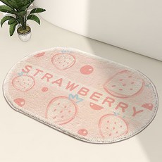 홈플로우 파스텔 톤의 화사한 타원형 거실 현관 러그