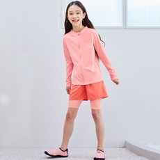 IAMBEBE 女童 Surf Bay 寬鬆版防磨衣上衣+短褲套裝 SF-101