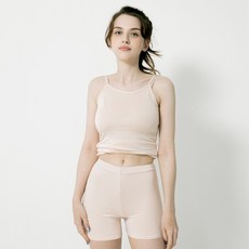 테라우드 여성용 모달 소프트 스판 끈나시1P + 3부 속바지1P