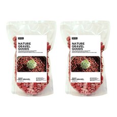 수아쿠아 네이처 굿즈 적자갈 5~8mm 2kg, 2개