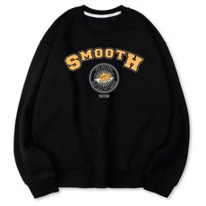 VENHIT SMOOTH起司印花寬鬆刷絨長袖上衣
