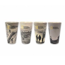 北極和基地國家地理竹可重複使用咖啡杯 4 件套, 1組, 混色