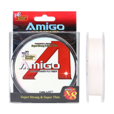 AmiGO 塗層魯爾 PE 線編織線 150m 用於 AmiGO 船用, 白色的