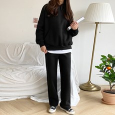 gavijean 女款連帽上衣 + 鬆緊帶直筒褲 長褲