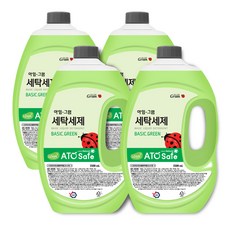 ATO Safe BASIC GREEN洗衣精, 4瓶, 2.5L