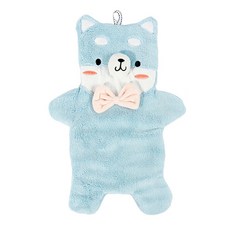 彩色動物角色環巾, 1個, 藍色