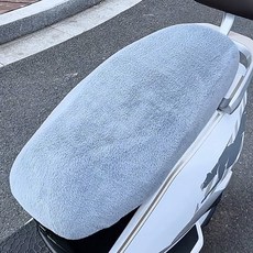 앤티스 플러시 오토바이 방한 시트커버, 그레이, 1개