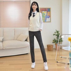 GYOBOKMALL 女童彈力冬裝校服褲