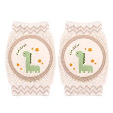 Yomilock 動物印花學步護膝 2入, 恐龍款, 1組